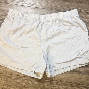 Columbia White Athletic Elastic-Waist Women's Shorts